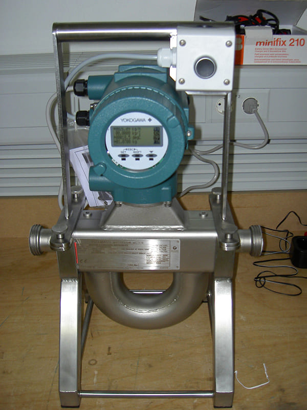 Mobiler Coriolis Massedurchflussmesser